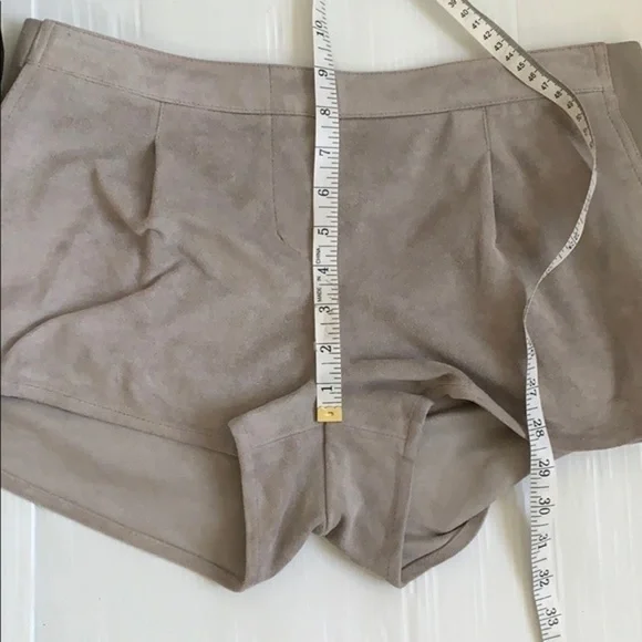 BCBG Maxazria Phillipa faux suede shorts. Medium